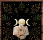 Preview: Alternativtext für Bilder: Tarot Decke Altar Tuch 75x75 cm – Spirituelles Legetuch für Tarot und Orakel von Manoja-Esoterik